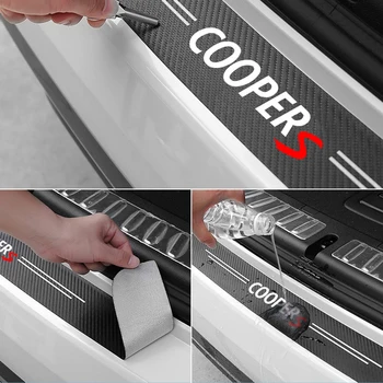 Automobilių lipdukas anglies pluošto tekstūros audinio liemens, apsauga Mini Cooper klubo narys Tautietis R50 R56 R57 R58 R60 automobilių reikmenys