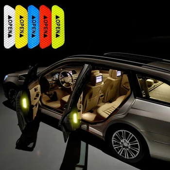 Automobilių lipdukas Auto Atidaryti šviesą Atspindinčios Juostelės Automobilių Durų Lipdukai Audi A4 A3 A6 C6 B7 B8 B5 audi Q5 Seat Leon Ibiza Skoda Fabia Yeti Super