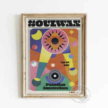 Belgijos Elektroninės Muzikos Grupė Soulwax Plakatas, Abstrakčiai Akių Geometrijos Modelį, Meno Spaudiniai, Susiuvimo Spalvų Dizainas Paveikslai Tapyba