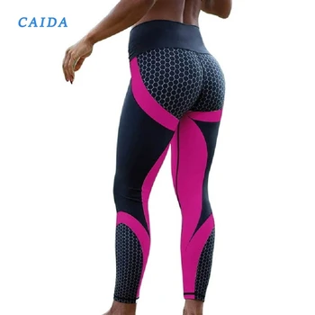 CAIDA Moterų Antblauzdžiai Kelnės Sexy Push Up Fitneso Salė Legging Veikia Akies Legging Besiūlių Treniruotės Kelnės