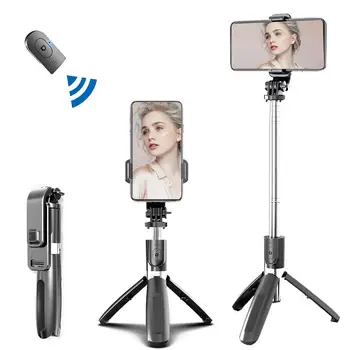 Chargable BT Remote Control Trikojo Stovo Kolona Nešiojamų Trikojo Selfie Stick Mobiliojo Telefono Nuotrauka Atsižvelgiant Live Transliacijos