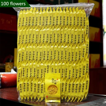 Chrizantemų Arbatos Aukso Šilko Royal Super Premium Tongxiang Chrizantemų Arbatos Lapų Gaisro Sveiko Maisto Maišelius, 100