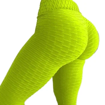 CUHAKCI Žakardo Sporto Leggins Moterų Sexy Jugoje Fitneso Kelnės, Antblauzdžiai Salė, Bėgimo Kelnės Aukštu Juosmeniu Stora Push Up