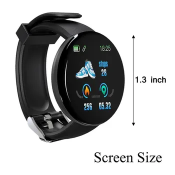 D18 Smart Watch Vyrų 2021 Sporto Žiūrėti Žiūrėti Fitneso Apyrankę Ponios Žiūrėti Smartwatch часы relogio už 