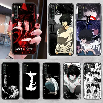 Death Note Anime L·Lawliet Telefoną atveju Xiaomi Redmi Pastaba 7 7A 8 8T 9 9A 9S K30 Pro Ultra black soft shell silikono padengti