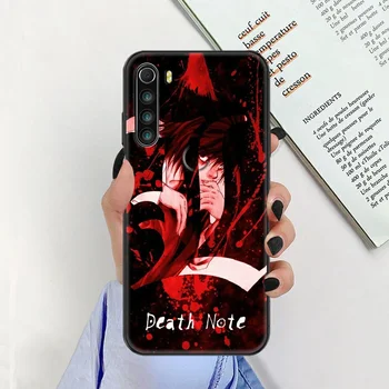 Death Note Anime L·Lawliet Telefoną atveju Xiaomi Redmi Pastaba 7 7A 8 8T 9 9A 9S K30 Pro Ultra black soft shell silikono padengti