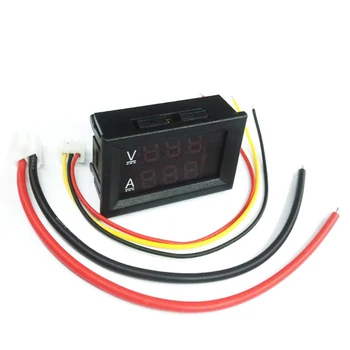 DSN-VC288 DC 100V 10A Voltmeter Ammeter Mėlyna + Raudona LED Amp Dual Digital Voltas Metrui DSN-VC288 Gabaritas Įtampa Dabartinių Namų, Naudokite Įrankį