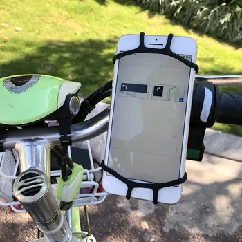 Dviračių Mobiliojo Telefono Laikiklis Silikono Motociklo, Dviračio Rankenos Stovas Laikiklis Bike Mount Telefono Turėtojas 
