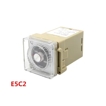 E5C2-R AC 220V Analoginis Perjungiklis Įvesties Relės Išėjimo Rodyklė Temperatūros Reguliatorius w Din Bazės E5C2 Temperatūros Kontrolės Priemonės