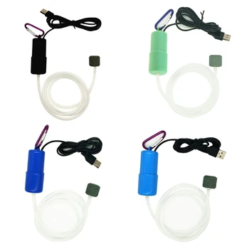 E7CC Nešiojamas Mini USB Akvariumo Žuvų Bakas Deguonies Oro Siurblys Išjungti elektros Energijos taupymo Kompresorius, Vandens Terariumai Priedai