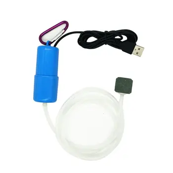 E7CC Nešiojamas Mini USB Akvariumo Žuvų Bakas Deguonies Oro Siurblys Išjungti elektros Energijos taupymo Kompresorius, Vandens Terariumai Priedai