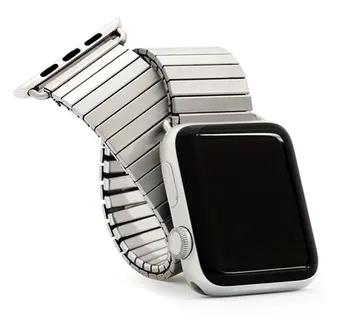 Elastinga Watchband Apple Watch Band 42mm 38mm 40mm 44mm Metalo nuorodą Nerūdijančio Plieno Dirželis apyrankę iWatch Serijos SE 6 5 4 3 2