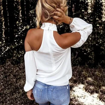GAOKE Off peties balta palaidinė marškinėliai Moterims bodycon palaidinė elegantiškas vasarą sexy marškinėliai 2021 metų moteris blusas viršūnes & tees