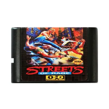 Gatvėse Pyktis 16 bitų MD Žaidimo Kortelės Sega Mega Drive, SEGA Genesis