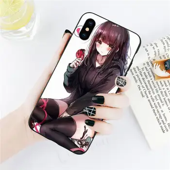 Girl anime mielas Menhera chan Telefono dėklas skirtas iPhone 11 12 mini pro XS MAX 8 7 6 6S Plus X 5S SE 2020 XR