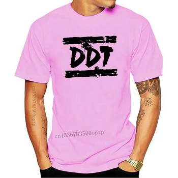 Gražus DDT Mens Tee trumpomis Rankovėmis, Rock Band Music T-shirt Didelis ir Aukštas Medvilnės Vasaros Marškinėliai