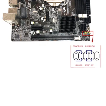 H61 stacionaraus KOMPIUTERIO pagrindinės Plokštės LGA 1155 Pin 2 gb DDR3 Tinklo plokštė VGA su HDMI Suderinamų Kompiuterių Plokštės Parama i3 i5 CPU DNF