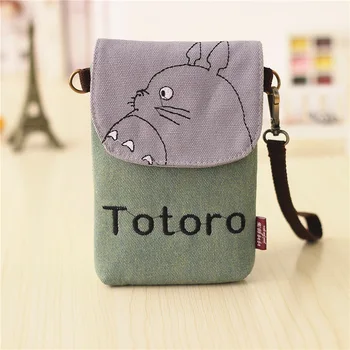 Hayao Miyazaki Mano Kaimynas Totoro Drobės Įstrižainės Moterų Maišas Gyvūnų Triušis Elnias Pečių Maišą Animacinių filmų Mobile Messenger Bag Fashi