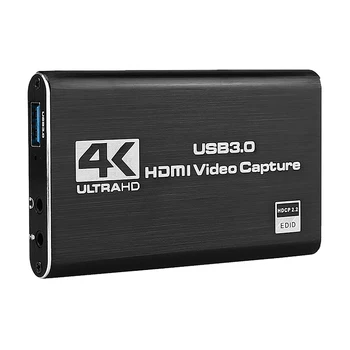 HDMI Video Capture Card 4K Sn Įrašymo USB3.0 1080P 60FPS Žaidimas Surinkimo Prietaiso