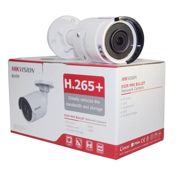 Hikvision VAIZDO IP Kamera su PoE DS-2CD2055FWD-I 5 Megapikselių WDR Tinklo Mini Kulka, IP Kameros H. 265 Pakeisti DS-2CD2052-I