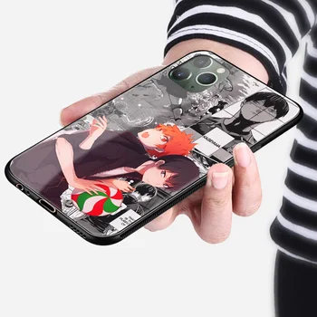 Hinata ir kageyama Haikyuu!! anime telefono dėklas stiklo shell 