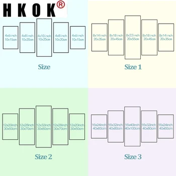 HKOK Modernios Sienos Meno Plakatų Sistema, 5 Plokštės Planetos Kraštovaizdį Kambarį HD Cuadros Spausdinti Tapybos Namų Puošybai