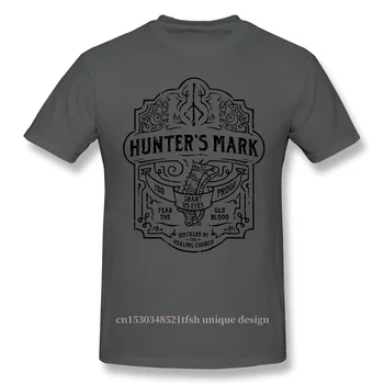 Hunter ' s Ženklo Viskio - Bloodborne Anime Drabužių Dizainas Tamsoje Sielas Nuotykių Žaidimai Bloodborne Medvilnės Vyrų T-Shirt