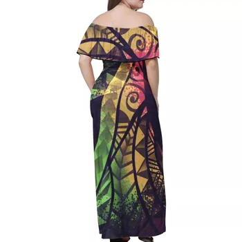 Hycool Naują Atvykimo 2021 M. Vasarą Polinezijos Suknelė Vestido Slim Prarasti Atsitiktinis Moterų Drabužių Kratinys Vestidos Suknelės, Plius Dydis