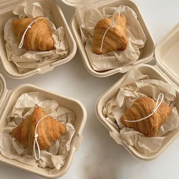 Imituojamas Duona Žvakė Silikono Formos Kūrybinio Prancūzų Užkandis Croissant Dizaino Aromaterapija Žvakės Priėmimo Kūrybos Pelėsių