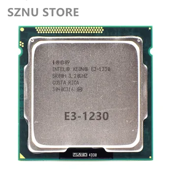 Intel Xeon E3-1230 E3 1230 3.2 GHz Quad-Core Aštuonių Siūlų CPU Procesorius 8M 80W LGA 1155