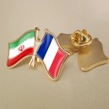 Irano ir Prancūzijos Kirto Dviguba Draugystė Šaligatvio Atvartas Smeigtukai Sagė Ženkliukai