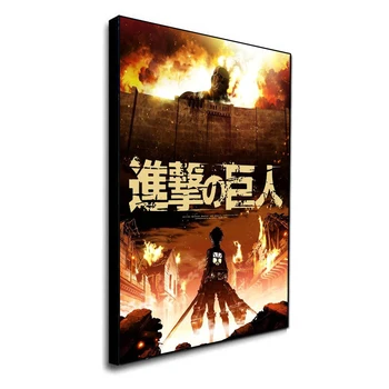 Išpuolis Titan Anime Plakato Spauda, Drobė Meno Tapybos Sienos Menas Šiuolaikinio Gyvenimo Apdaila Patalpoje Namų Dekoro Tapybos Cuadros