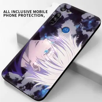 Japonijos Anime džiudžiutsu kaisen Telefoną Atveju Motorola Moto G9 Žaisti Vienas Sintezės Plius G8 Vairo G Stylus Hyper E7 Krašto Lite Juodo Dangtelio