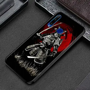 Japonijos Karys, Samurajus Warrior Telefoną Atveju Garbė Žaisti 9A 9X Pro Lite 9C 8S 9S 2020 8X Black Shell Silicio Rubisafe Bamperis