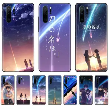 Japonų Anime, Jūsų Vardą Minkštos Gumos Telefono Dangtelis Huawei P9 P10 P20 30 Pro Lite smart Mate 10 Lite 20 Y5 Y6 Y7 2018 2019