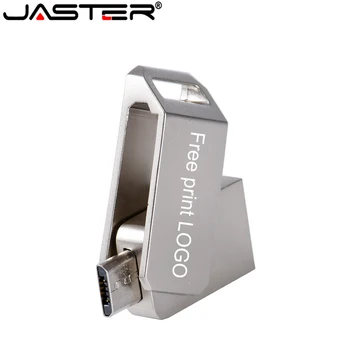 JASTER Higth-speed USB Flash Drive 4GB 16GB 32GB 64GB OTG Telefono Pendrive Pen ratai 2 in 1 USB Disko Android Tablet