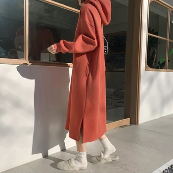 Johnature Naujų Korėjos Gobtuvu Apykaklės Atsitiktinis Marškinėlius 2021 M. Pavasarį Vientisos Spalvos Prarasti Paprasta Moteris Hoodies
