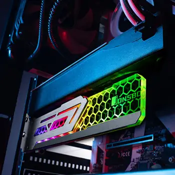 Jonsbo V3 RGB Grafika Kortelės Turėtojas Paramos Rėmelis 3 Pin LED Automatinis Pakeisti Spalvą Vaizdo plokštės GPU Laikiklis Aušinimas Vandeniu Rinkinys, Stovas
