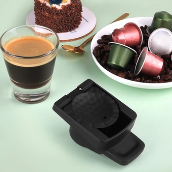Kapsulė Adapteris Nespresso Nerūdijančio Plieno Suderinama Daugkartinio naudojimo Coffeeware Pod su Dolce Gusto Kavos Aparato Dalys