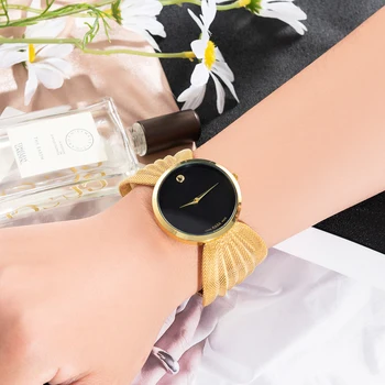 Karšto Pardavimo Naujo Dizaino Aukso Black Laikrodžiai Moterims Europos/Amerikos Mados Prabangių Apyrankė Paprasta Drugelis Lady Kvarco Žiūrėti