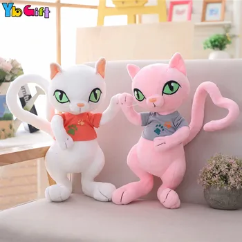 Kawaii Katės pliušinis Žaislas Balck Pink Cat Pliušinis Lėlės tuffed AnimGirls Vaikų Gimtadienių Dovanos, Kalėdų Dovanos, Apdailos Šalis