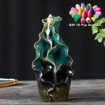 Keramikos Moliuskui smilkalų degiklis Kūrybos Namuose decorativa Dragon Smilkalų Laikiklis Censer Su Krištolo Rutulį su 20pcs smilkalų dovana