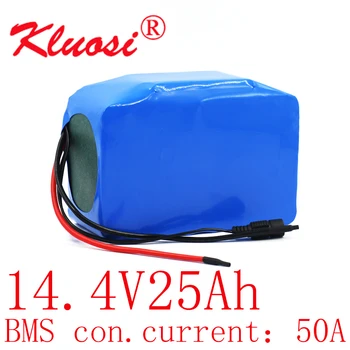 KLUOSI 4S10P 14.8 V 25Ah 14,4 V 600Watt 16.8 V Ličio Baterija, su 50A BMS dėl Inverterio 