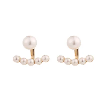 Korėjos Geometrinis Imitacija, perlų Auskarai Paprastas Apvalus Išskirtinį Lašas Tabaluoti Auskarai Moterims Mergina Šalis Papuošalų Mados Dovanos