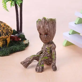 Kūdikių Groot Vazonas Vazonas Sodinamoji Figūrėlės Medis Žmogus Mielas Modelis Žaislas Pen Puodą Sodas Sodinamoji Vazonas Dovanų Vaikams