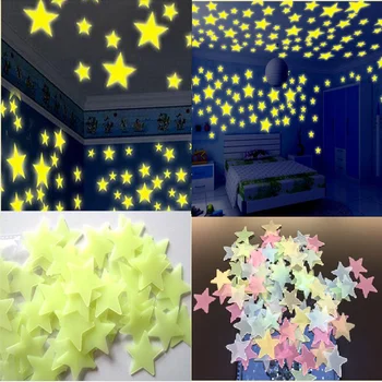 Kūrybinės Šviesos efektas Mėnulio užtemimas dekoro siena lipdukas už kambarį vaikams miegamasis 3D sienų dekoras lipdukas dekoras freskomis