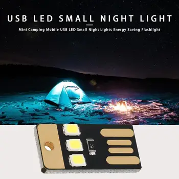Lauko Mini Slim, Kempingas Naktį Pėsčiųjų Palapinė Lempos Šviesos Nešiojamų Energijos Taupymo Žibintuvėlis Mobile USB Mažas LED Apšvietimas