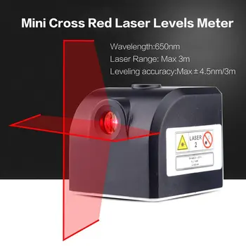 Lazerio Lygis 2 Linijos 3D Savaime išsilyginantis 360 Horizontalus Ir Vertikalus Kryžiaus Galingas Lazerio Spindulio Liniją Su LED indikatorius Magnetinis pagrindas