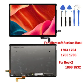LCD Microsoft Surface Book1 Knyga 1 1703 1704 1705 1706 Book2 1806 1832 LCD Ekranas Jutiklinis Ekranas skaitmeninis keitiklis Asamblėja