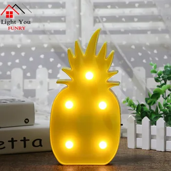 LED ananasų formos lempa ananasų dekoravimas ornamentais naktį šviesos Kalėdų vidaus apdaila, lempos